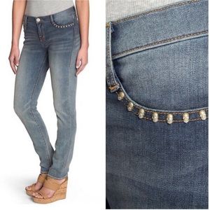Rock & Republic Skull Stud Berlin Skinny Jeans